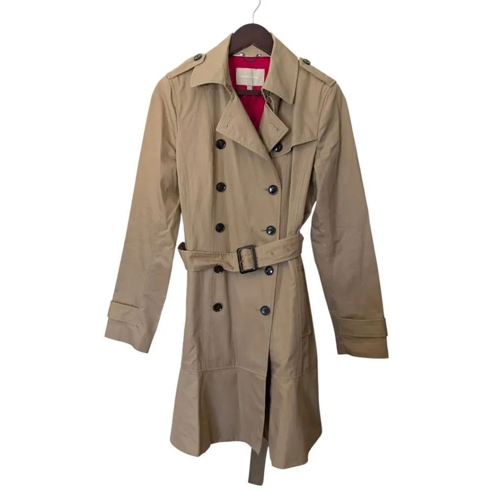 Banana Republic Classic Double-Breasted Trench Coat - Khaki - Small Tall